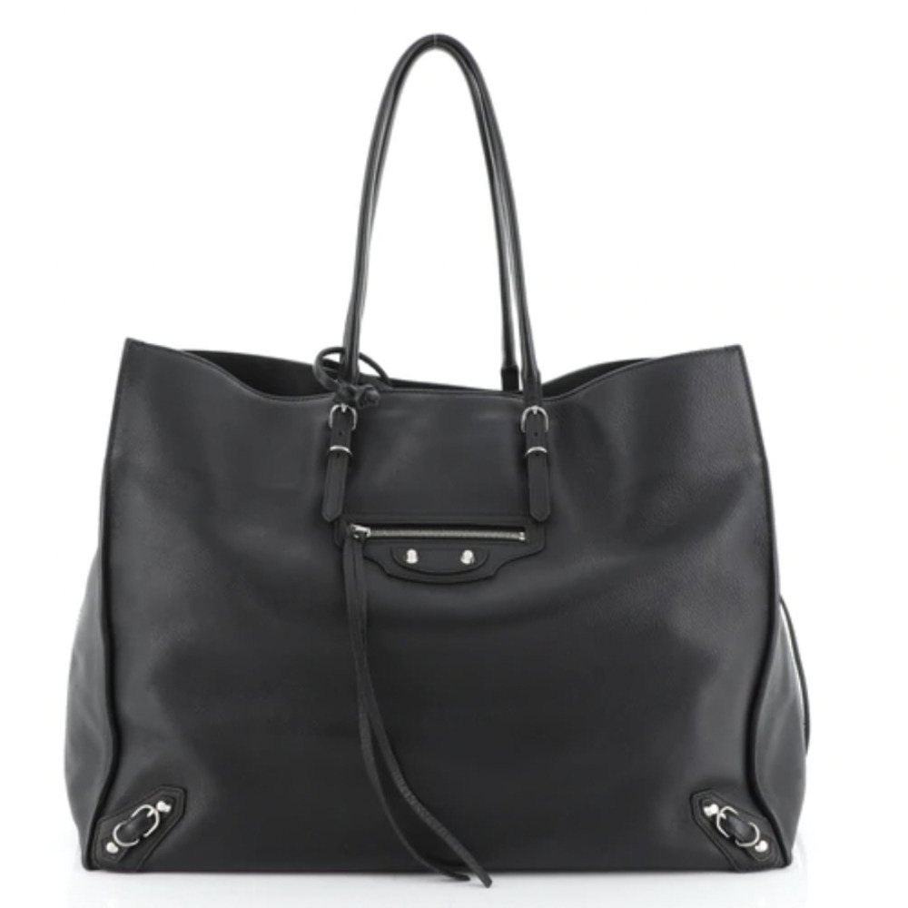 Balenciaga Papier A4 Zip Around Classic Studs Bag Leather Large